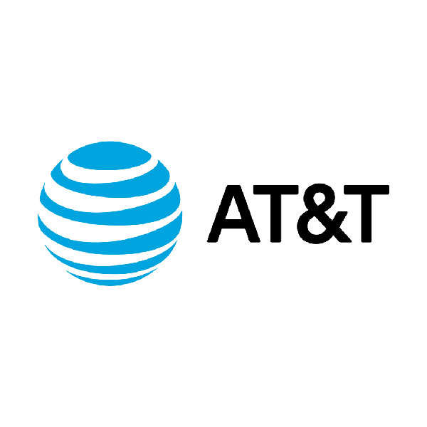 AT&T logo linked to AT&T website
