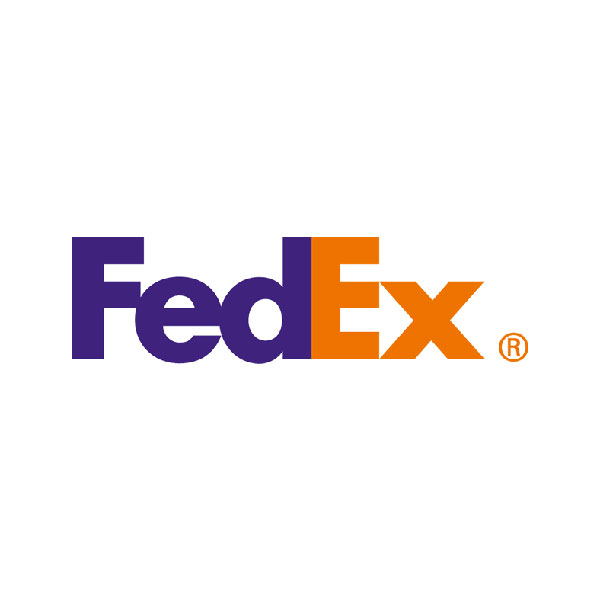 FedEx logo linking to FedEx website