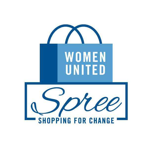 SPREE event logo that includes a shopping bag, United Way logo, and the letters SPREE