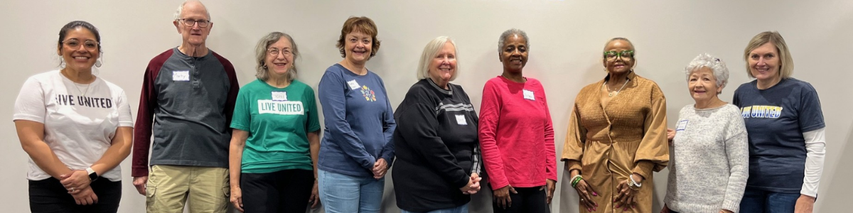 Retire United Members at a diaper packing event