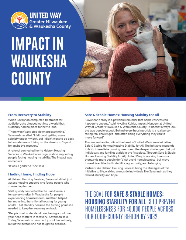 Cover of 2026 Waukesha Impact Report