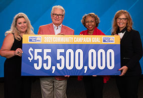 Image of 2021 Campaign Cochairs with 55 point 5 million fundraising goal
