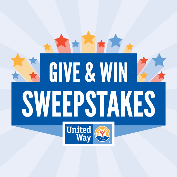 Image with stars and words Give & Win Sweepstakes