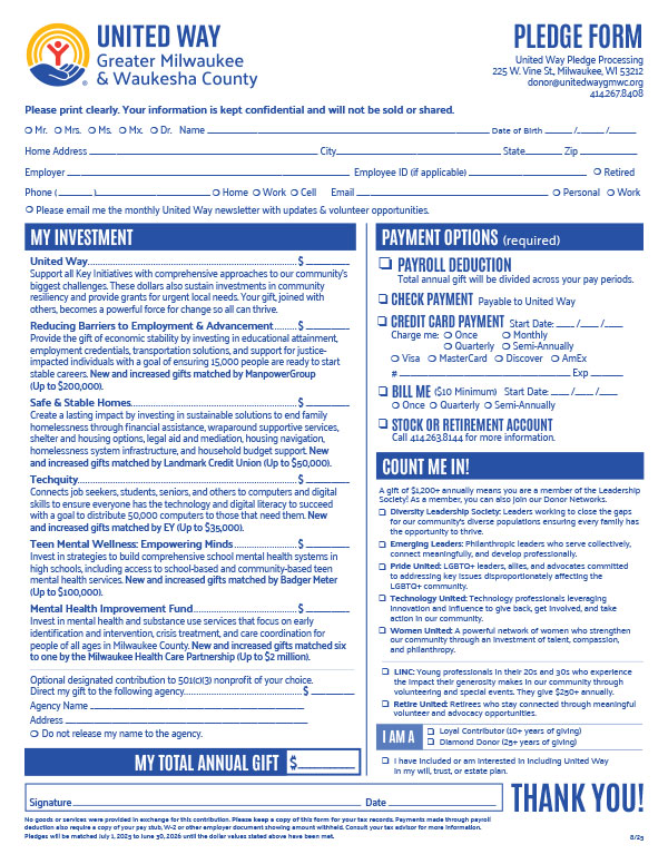 Image of pledge form