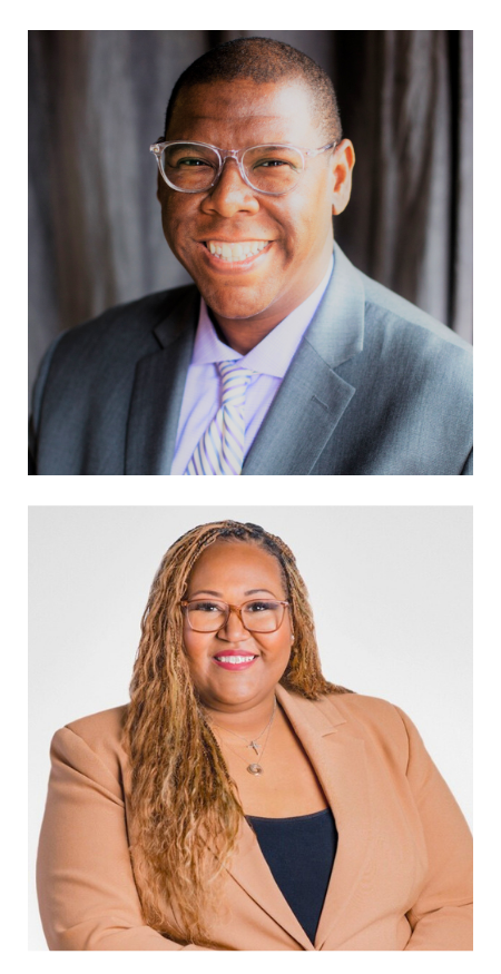 Diversity Leadership Society Co-Chairs Dante Houston and Ashley Smith