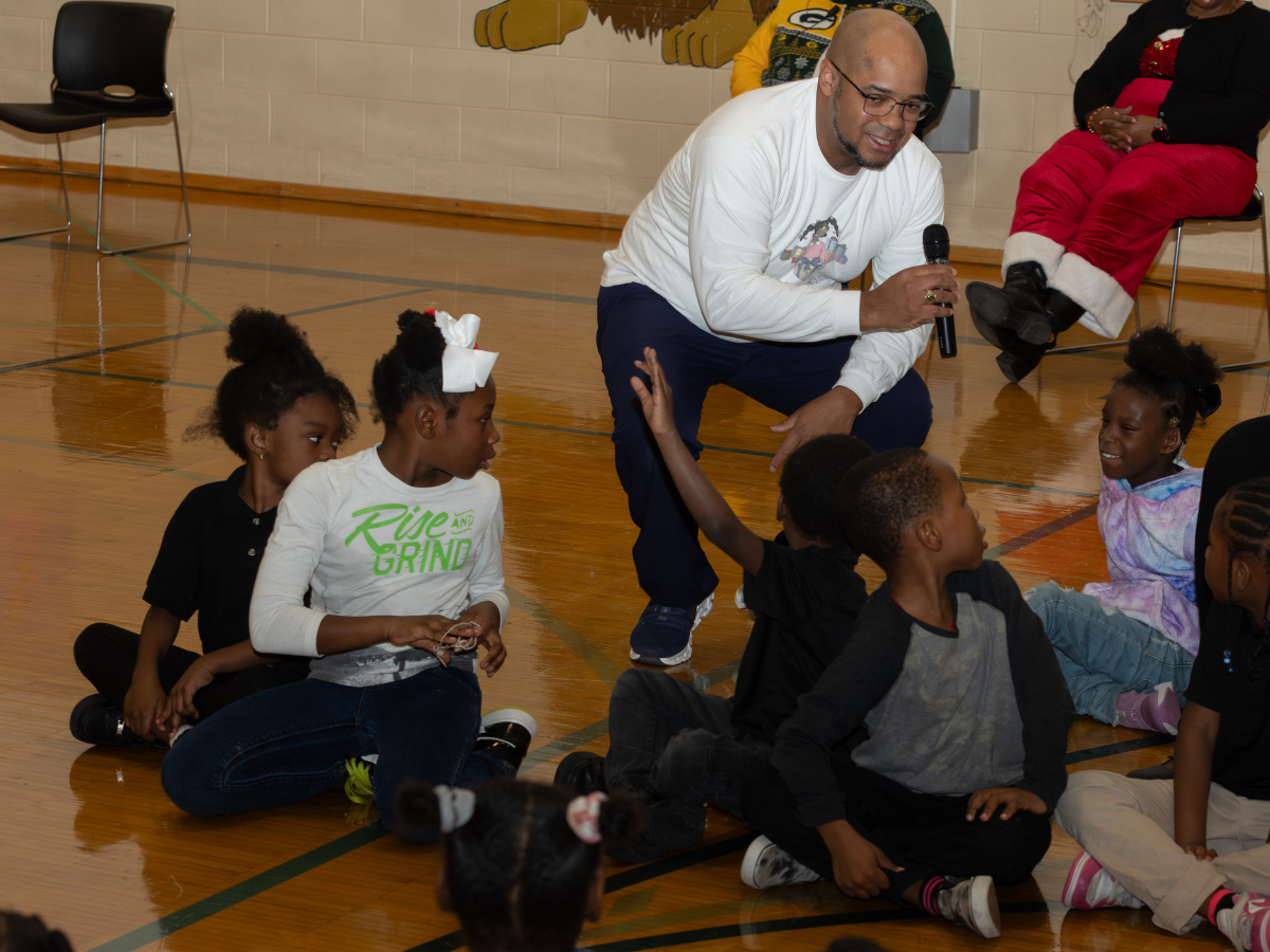 Students and leaders with Gifts of Love