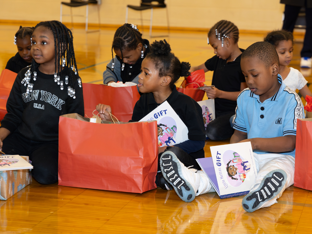 Students and leaders with Gifts of Love