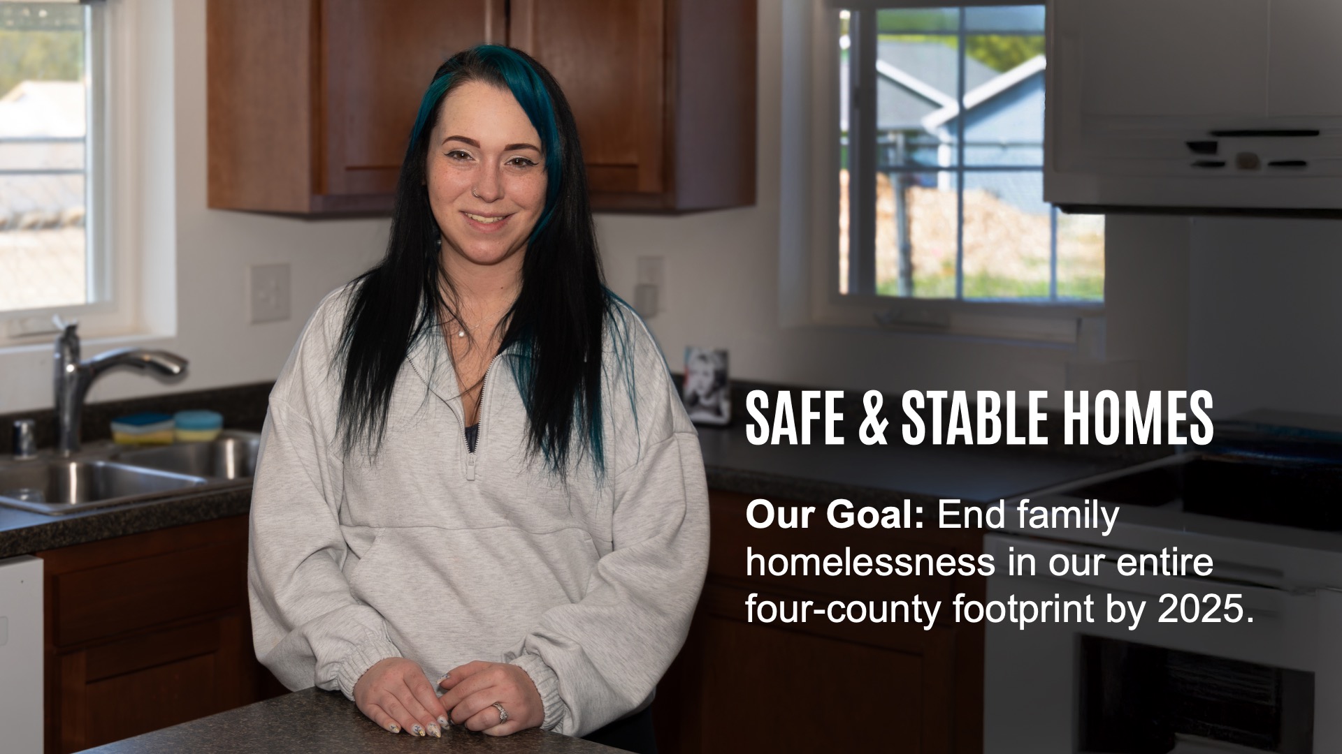 Image of Person in House with Safe & Stable Homes with Goal