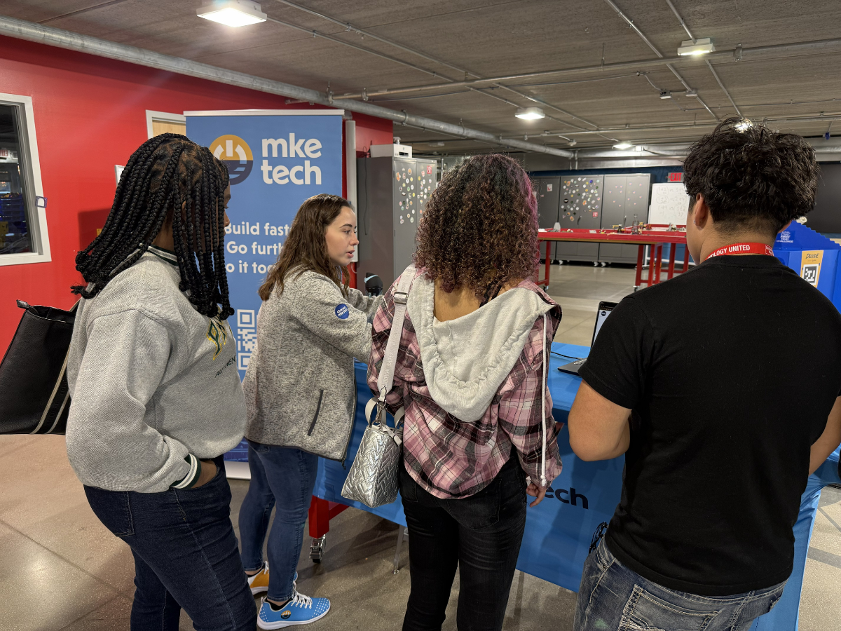 Students at Technology Career Fair