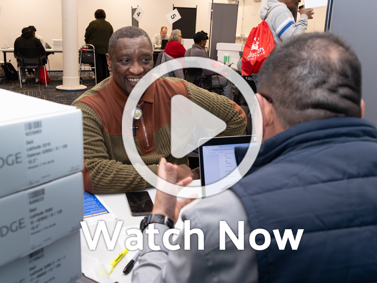 image of people at techquity distribution