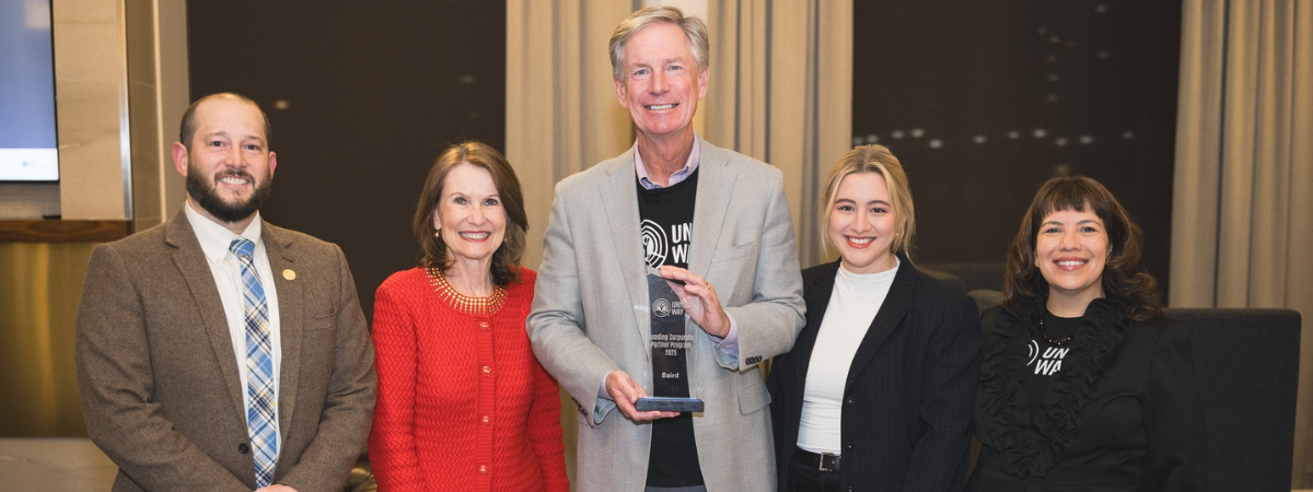 Baird received the United Way Worldwide Leading Corporate Partner award in December 2025.