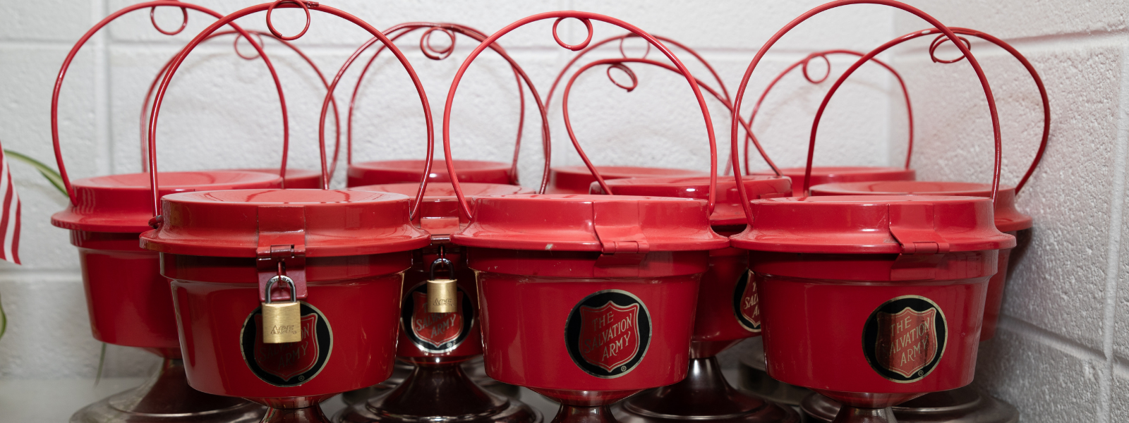 Red Salvation Army Buckets
