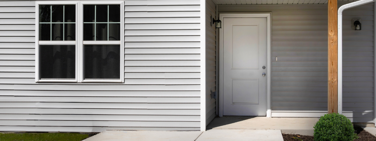 Outside of a house