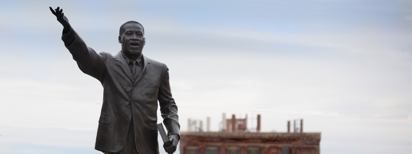 Statue on Dr. Martin Luther King Jr. Drive in Milwaukee