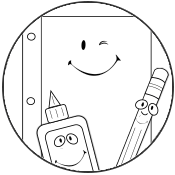 Bus coloring page icon