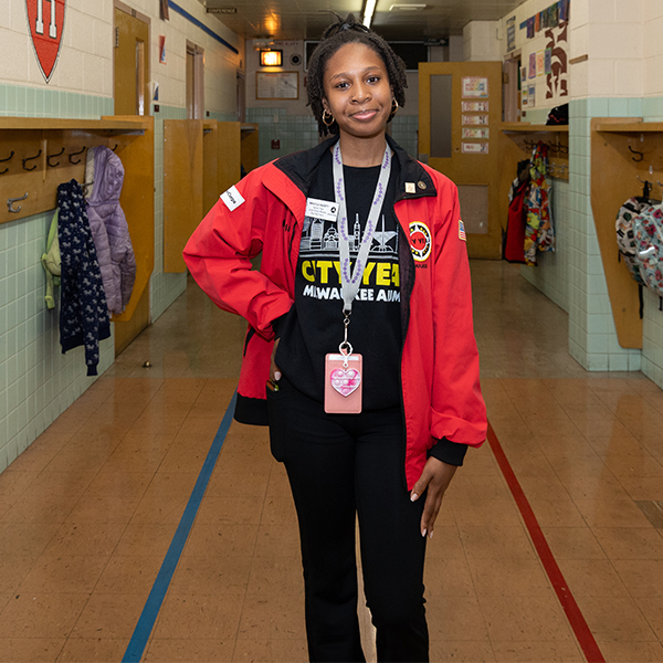 Mikayla is a mentor through City Year Milwaukee