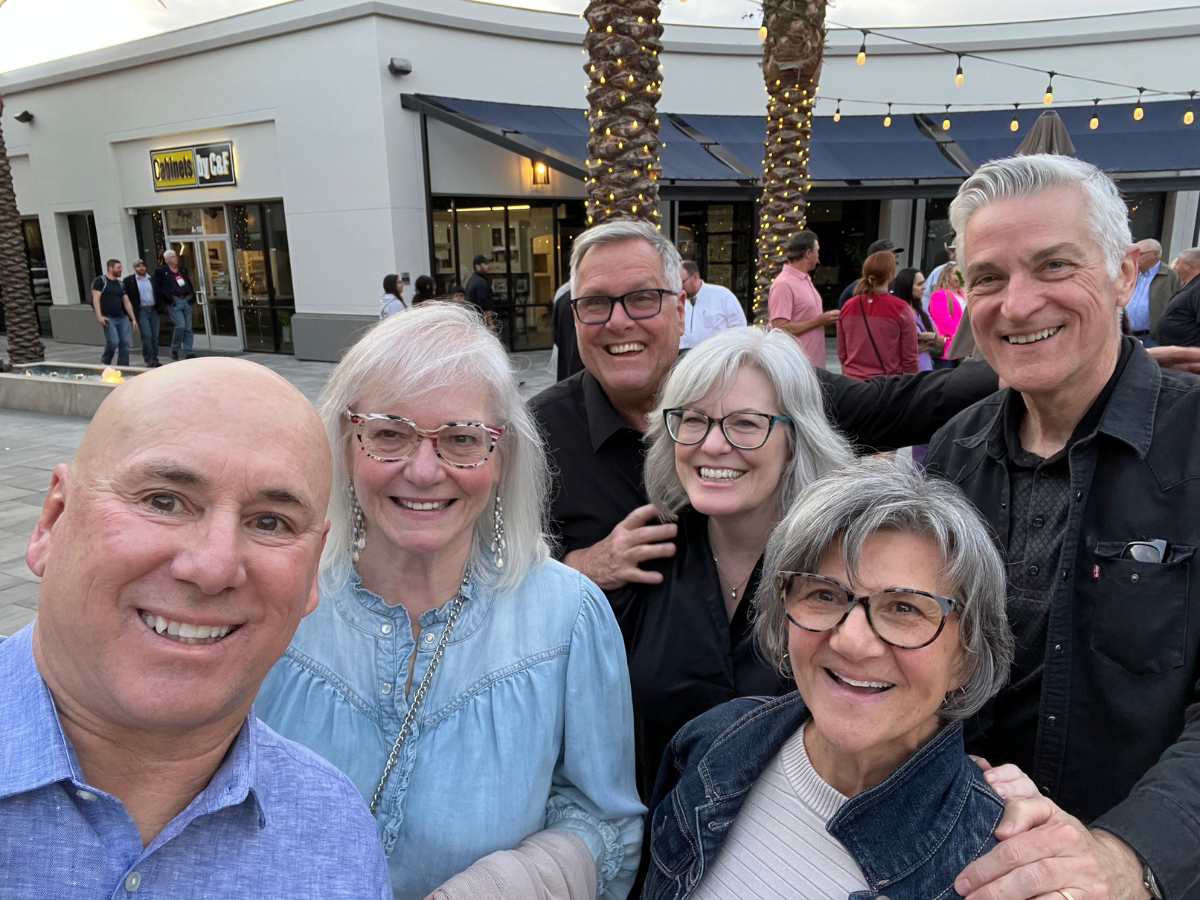 Lynn Sprangers & Mike Gousha, with friends