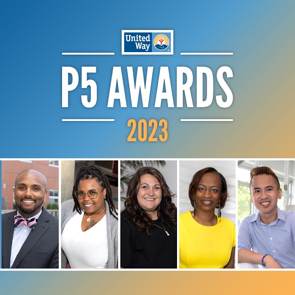 Photos of group of 2023 Philanthropic 5 award honorees