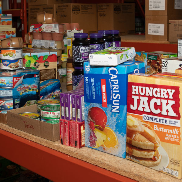 Snacks to be packed for a volunteer project