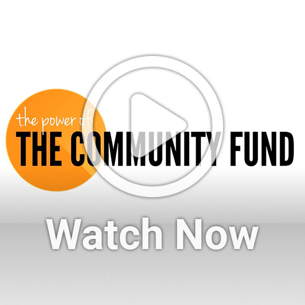 image of Community Fund logo with a play overlay button