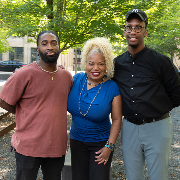 Darius Smith, Dr. Lia Knox, and Corey Fells